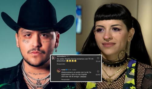 Christian Nodal respondió a las supuestas indirectas de Cazzu en su tema ‘Con otra’, generando un debate en redes sociales.