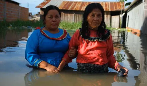 Artistas Leidy Martínez y Pecon Quena pidieron ayuda de autoridades. Foto: Xapiri Ground / Davis Torres. Artistas Leidy Martínez y Pecon Quena pidieron ayuda de autoridades. Foto: Xapiri Ground / Davis Torres.