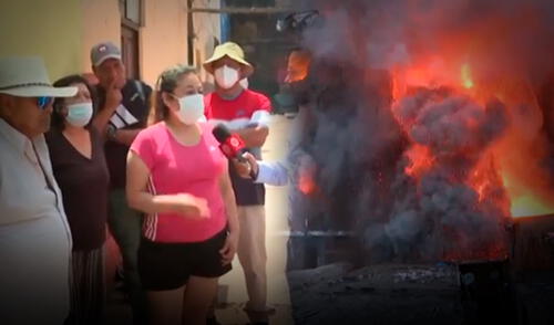 Vecinos afectados por la contaminación del aire tras incendio de Barrios Altos. Foto: Composición LR Vecinos afectados por la contaminación del aire tras incendio de Barrios Altos. Foto: Composición LR