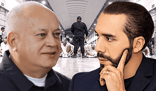 Diosdado Cabello afirmó que Bukele "cobra 2.000 dólares por cada venezolano secuestrado". Foto: Composición LR.