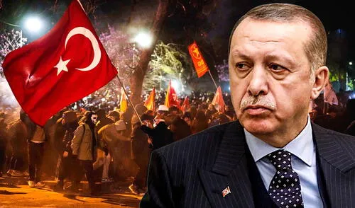 Recep Erdogan acusa a Imamoglu de promover “el terrorismo callejero” luego de 3 días de manifestaciones por la detención del alcalde de Estambul. Foto: Composición LR.