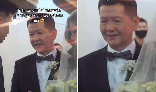 Padre da conmovedor mensaje en la boda de su hija: "Si ya no la amas, tráela de regreso a mí"
