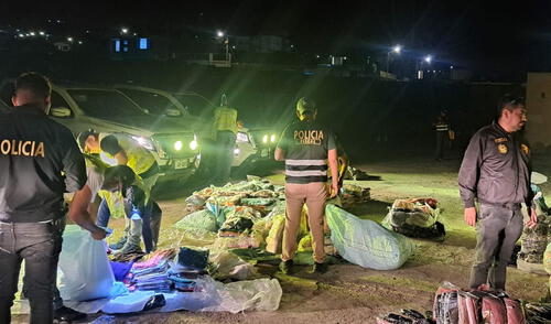 Mercadería fue incautada, así como el camión que la transportaba, en Arequipa.