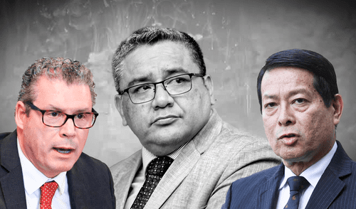 Con Santivañez censurado por el Congreso, nombres para ocupar su puesto comienzan a ser debatidos | Composición: Ariana Espinoza / Foto: LR. Juan José Santiváñez, Morgan Quero, Eduardo Arana