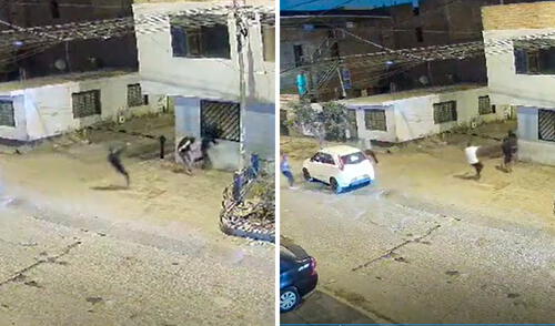 El acompañante del menor huyó al presenciar el brutal crimen. Foto: composición LR Menor de 14 años es acribillado en San Juan de Lurigancho y termina en estado crítico: cámara captó el brutal ataque