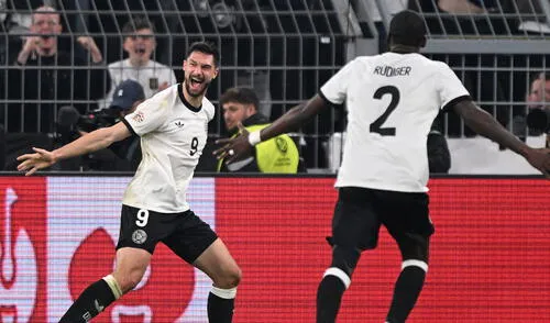 Selección de Alemania Tim Kleindienst y Antonio Rüdiger