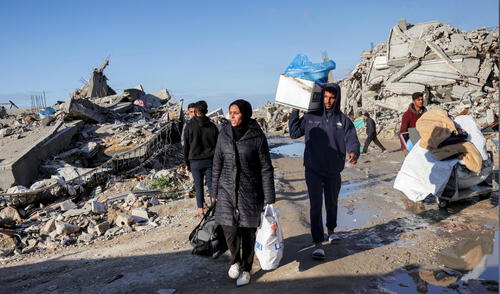 Aún no se ha confirmado qué países acogerían personas desplazadas de Gaza. Foto: AFP Aún no se ha confirmado qué países acogerían personas desplazadas de Gaza. Foto: AFP