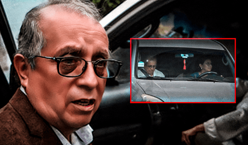 Nicanor Boluarte ingresando al edificio en Miraflores, donde ha sostenido reuniones reservadas con funcionarios del Estado.