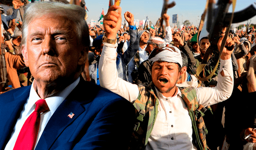 Los bombardeos estadounidenses alcanzaron su décimo día, sin señales de que vayan a cesar, en el marco de una ofensiva liderada por Trump contra el grupo rebelde. Foto: Composición LR.