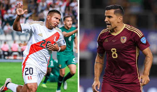 Perú vs Venezuela se disputa desde las 7.00 p. m. Foto: composición LR/AFP Perú vs Venezuela se ven las caras por la fecha 14 de las Eliminatorias 2026