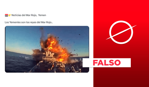 Secuencias corresponden a una prueba de fuego de Noruega y un ataque de Isis. Foto: composición LR/captura de X Video no muestra ataque de Yemen sobre buque de Estados Unidos