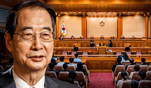 Han Duck-soo fue destituido como primer ministro por acusaciones de haber facilitado la declaración de la ley marcial. Foto: composición LR