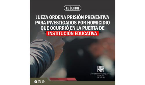 Los imputados, identificados como IFMC y CJRG, enfrentan un proceso penal por homicidio calificado.