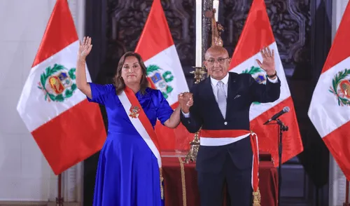 Dina Boluarte designó a Julio Díaz Zulueta como nuevo ministro del Interior. Foto: Presidencia Julio Díaz Zulueta, Dina Boluarte