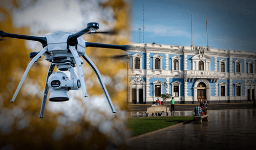 Las autoridades anunciaron que procederán legalmente si es que el dron no es devuelto. Foto: Composición LR Las autoridades anunciaron que procederán legalmente si es que el dron no es devuelto. Foto: Composición LR