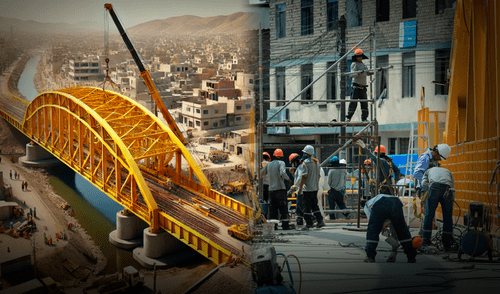 Las obras en el puente Bethania se encuentran en su etapa final y en los siguientes días debería ser inaugurado. Foto: Composición LR/IA Puente Bethania de la Municpalidad de Lima unirá San Juan de Lurigancho y El Agustino