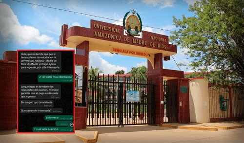 Postulantes denuncian que grupos delictivos ofrecían ingreso a la UNAMAD con un pago desde S/3.000. Foto: composición LR/difusión. Postulantes denuncian que grupos delictivos ofrecían ingreso a la UNAMAD con un pago