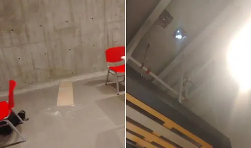 Cae parte de la estructura del techo del patio de comidas de Plaza Norte en Independencia