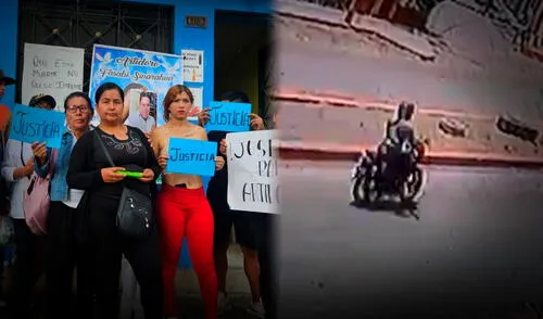 Familiares y vecinos del canillita exigen justicia tras su fallecimiento. Foto: Composición LR