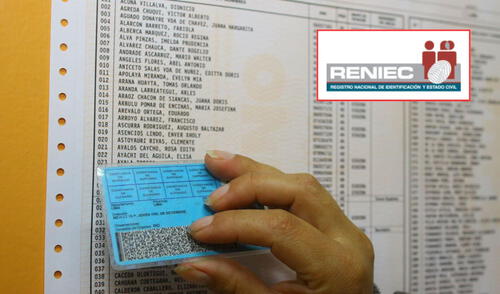 Reniec es la encarga de brindar el padrón electoral al JNE para las elecciones de 2026. Foto: Andina/LR
