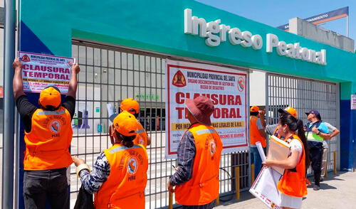 Las autoridades detectaron serias deficiencias estructurales en el patio de comidas. Foto: difusión Megaplaza de Chimbote es clausurado temporalmente por fierros oxidados en techos e incumplir medidas de seguridad