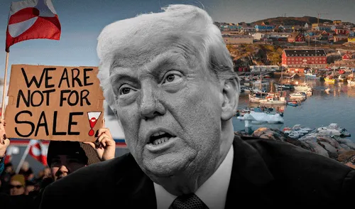 La declaración coincide con la próxima visita del vicepresidente J. D. Vance a Groenlandia, quien recorrerá la Base Espacial Pituffik. Foto: composición LR/AFP La declaración coincide con la próxima visita del vicepresidente J. D. Vance a Groenlandia, quien recorrerá la Base Espacial Pituffik. Foto: composición LR/AFP