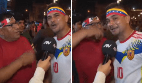 Hinchas peruanos y venezolanos reaccionaron tras partido de Venezuela y Perú. Foto: composición LR/ ATV Perú, Venezuela, Mundial, repechaje, arbitro chileno, mundial 2026