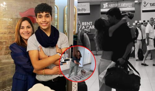 Andrea Llosa tuvo sorprendente reacción con la novia de su hijo Cristóbal. Foto: Composición LR/Instagram Andrea Llosa tuvo sorprendente reacción con la novia de su hijo Cristóbal.
