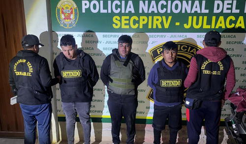 Detenidos fueron detenidos en posesión de armas de fuego. Foto: PNP