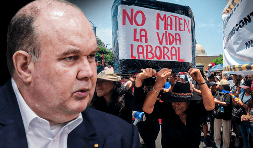 Protesta de comerciantes de Mesa Redonda contra ordenanza municipal