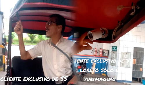 El mototaxista colocó una videocámara y el video generó una ola de comentarios en las redes sociales.