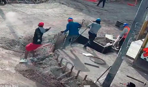 Fuentes de la Policía Nacional del Perú (PNP) indicaron que Castilla Cerna sería dirigente de construcción civil. Foto: composición LR Cámara de seguridad capta el momento en que sicario asesina a obrero de construcción civil en El Agustino