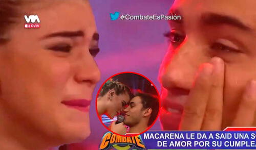 Macarena Vélez y Said Palao formaron una de las parejas más queridas en 'Combate'. Foto: Composición LR/Captura/YouTube Macarena Vélez y Said Palao formaron una de las parejas más queridas en 'Combate'.