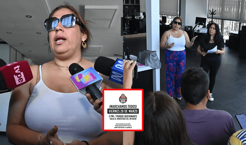 Los artistas peruanos confirmaron su presencia para la marcha por la paz. Foto: Rosario Rojas / URPI-LR Marcha por la paz