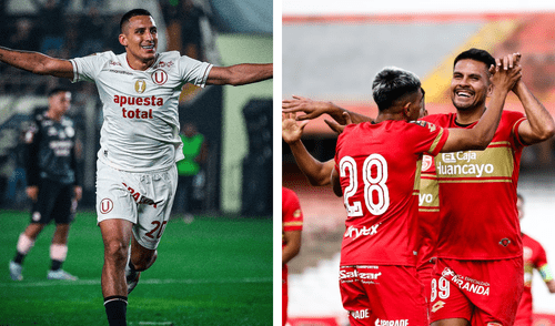 Universitario vs Sport Huancayo chocan desde las 8.00 p. m. Foto: composición LR/Instagram
