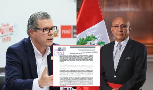 Morgan Quero y Julio Díaz Zulueta fueron citados a declarar ante el Congreso sobre las acciones tomadas contra las extorsiones a colegios | Composición: LR. Morgan Quero y Julio Díaz Zulueta fueron citados a declarar ante el Congreso sobre las acciones tomadas contra las extorsiones a colegios