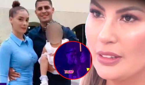 Paul Michael y Pamela López fueron ampayados dándose apasionados besos