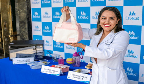 Loncheras térmicas ayuda a mantener los alimentos a temperatura adecuada. Foto: EsSalud lonchera