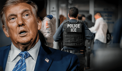 Las redadas del ICE continuarán en aumento y Donald Trump busca deportar a inmigrantes indocumentados. Foto: composición LR Las redadas del ICE continuarán en aumento y Donald Trump busca deportar a inmigrantes indocumentados.