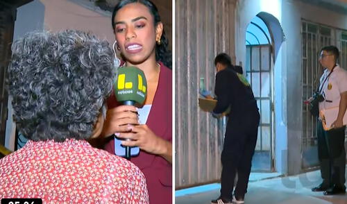 Las balas atravesaron el portón e impactaron contra el vehículo del hijo de la adulta mayor. Foto: composición LR/Latina TV Delincuente dispara siete veces contra vivienda en San Juan de Lurigancho y mujer de 73 años sobrevive