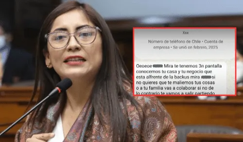 Kelly Portalatino Perú Libre extorsiones