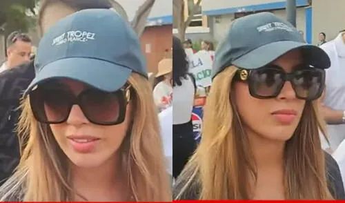 Yahaira Plasencia se presentó a la marcha por la paz este 28 de marzo. Foto: Composición LR Yahaira Plasencia se presentó a la marcha por la paz este 28 de marzo.