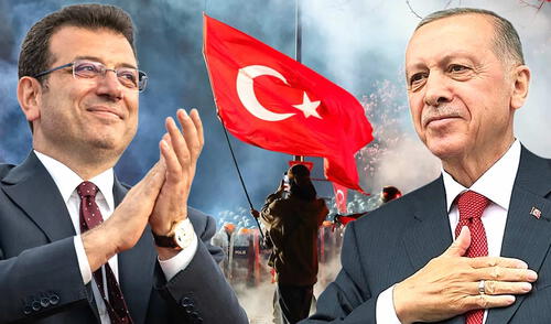 Las protestas estallaron tras el arresto y encarcelamiento del alcalde de Estambul, Ekrem Imamoglu, principal opositor de Erdogan. Foto: Composición LR.