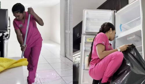 "Yo tengo otra casa de US$120 que me pagan a la quincena y es una casa de un cuarto con un baño también", expuso. Foto composición LR/TikTok de Maylen. "Yo tengo otra casa de US$120 que me pagan a la quincena y es una casa de un cuarto con un baño también", expuso. Foto composición LR/TikTok de Maylen.