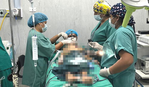 Menor fue operado en el Hospital de Emergencias Pediátricas. Foto: Difusión Menor fue operado en el Hospital de Emergencias Pediátricas. Foto: Difusión