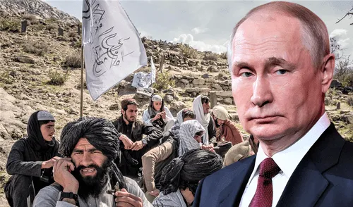 Putin ha sugerido sacar a los talibanes de la lista de grupos terroristas, pero antes pidió el visto bueno del Consejo de Seguridad de la ONU. Foto: Composición LR. Putin ha sugerido sacar a los talibanes de la lista de grupos terroristas, pero antes pidió el visto bueno del Consejo de Seguridad de la ONU. Foto: Composición LR.
