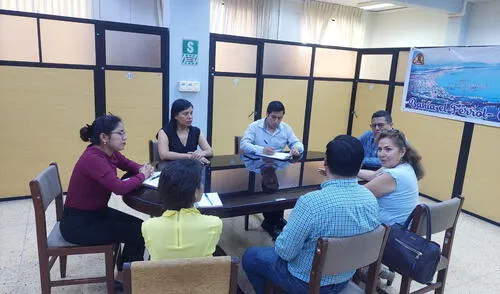 Durante el encuentro, se propuso que adolescentes del Programa de Justicia Preventiva realicen pasantías en la Corte Superior del Santa.