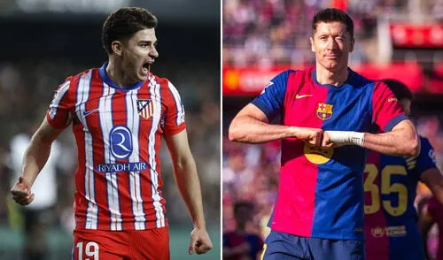 Barcelona derrotó 4-2 al Atlético Madrid en el último cruce por la liga española. Foto: composición LR/Atlético de Madrid/FC Barcelona Barcelona derrotó 4-2 al Atlético Madrid en el último cruce por la liga española