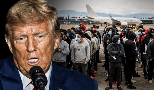 Donald Trump ha impulsado políticas migratorias que priorizan deportaciones masivas. Foto: composición LR/AFP/EFE Donald Trump ha impulsado políticas migratorias que priorizan deportaciones masivas. Foto: composición LR/AFP/EFE