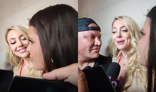 Novia de Mauricio Diez Canseco se emociona ante la prensa. Foto: Composición LR/Sandy Carrión Novia de Mauricio Diez Canseco se emociona ante la prensa.